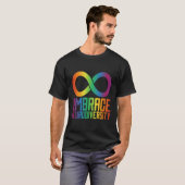 Autismus Unendlichkeit Symbol Embrace Neuroversitä T-Shirt (Vorne ganz)