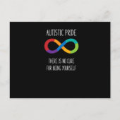 Autismus Unendlichkeit Symbol Neurovielfalt Shirt Ankündigungspostkarte (Vorderseite)