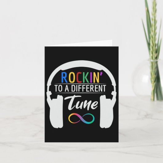 Autismus Unendlichkeit Symbol Rockin einen anderen Karte (Vorderseite)