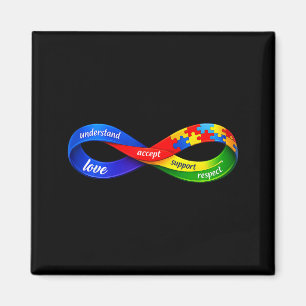 Autismus-Unendlichkeitsband-Design Neurodiversität Magnet