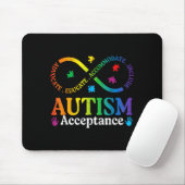 Autismus-Unendlichkeitssymbol ASD-Bewusstsein-Akze Mousepad (Mit Mouse)