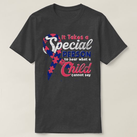 Autismus Unterstützung Autistisches Kinderpuzzle P T-Shirt (Design vorne)