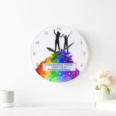 Autismus-Unterstützung, die neue Höhen klettert Große Wanduhr (Zuhause)