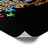 Autismus Unterstützung Lehrerin Frauen Kinder Auti Poster (Ecke)