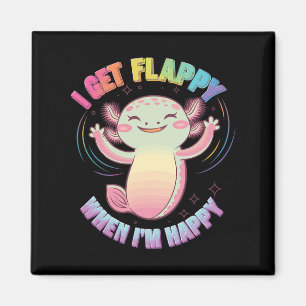 Autismus Unterstützung Stimming Axolotl Ich werde  Magnet