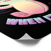 Autismus Unterstützung Stimming Axolotl Ich werde Poster (Ecke)