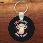 Autismus Unterstützung Stimming Axolotl Ich werde Schlüsselanhänger (Vorderseite)