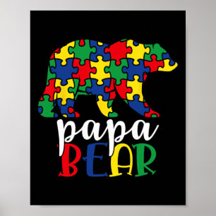 Autismus-Unterstützungslehrer Männer Kinder Autism Poster