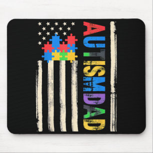 Autismus-Vater Autismus-Bewusstsein Puzzle-Teile U Mousepad