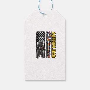 Autismus-Vater-Bär-Flagge-Bewusstseins-Shirt-Desig Geschenkanhänger