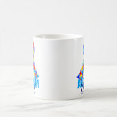 Autismus Vater Blauer Tag des Blauen Bewusstseins Kaffeetasse (Mittel)