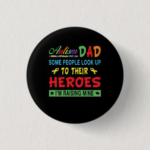 Autismus Vater Geschenk für Vater Button