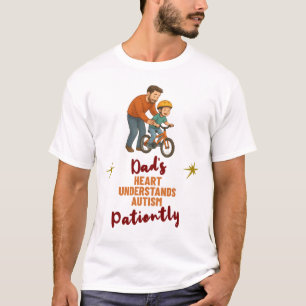 Autismus-Vater-Herz Versteht Geduldig Geschenk T-Shirt