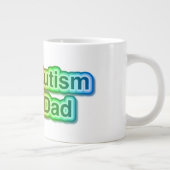 Autismus Vater Jumbo Geschenk Tasse (Rechts)