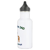 Autismus Vater mit Hund Edelstahlflasche (Rechts)