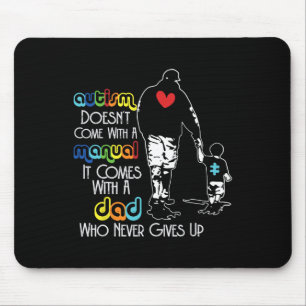 Autismus Vater nie geben uns Aufklärung Papa Inspi Mousepad