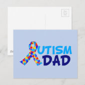 Autismus-Vater Postkarte (Vorne/Hinten)