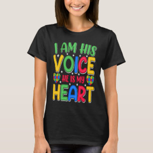 Autismus Vater Sein Ich bin seine Stimme Er ist me T-Shirt