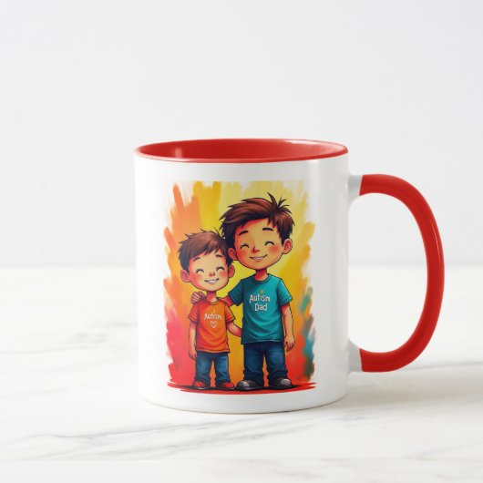Autismus-Vater Tasse (Rechts)