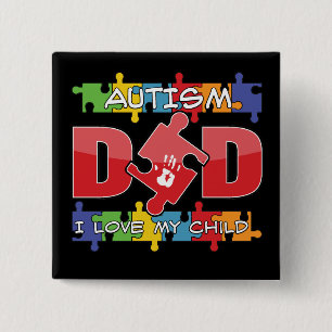 Autismus-Vati - i-Liebe mein Kind Button
