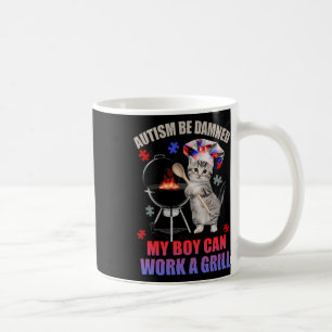 Autismus verdammt mein Junge kann einen Grill Cat Kaffeetasse