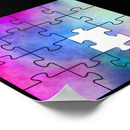 Autismus Vermisst Piece Poster (Ecke)