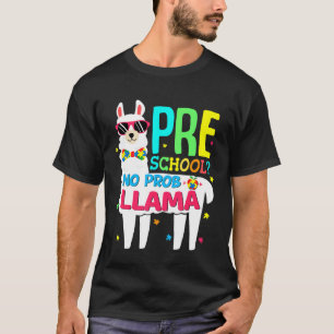 Autismus Vorschule Lama Rückkehr zur Schule Erste T-Shirt