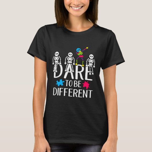 Autismus-Wage Anders zu Sein Autism Awareness Puzz T-Shirt (Vorderseite)