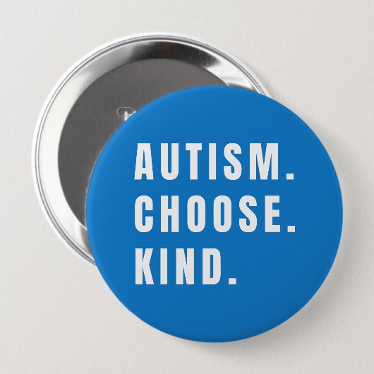 Autismus wählen Art Button modern (Vorne & Hinten)