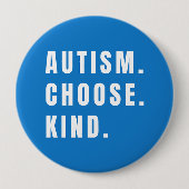 Autismus wählen Art Button modern (Vorderseite)