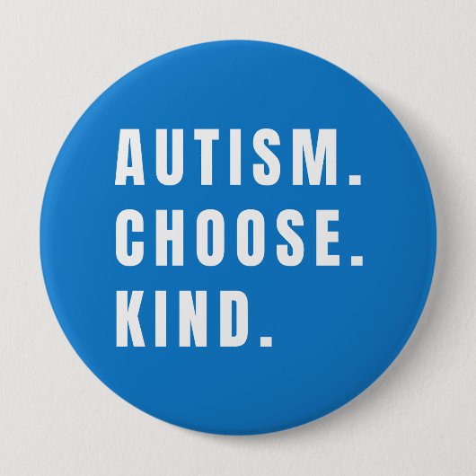 Autismus wählen Art Button modern (Vorderseite)