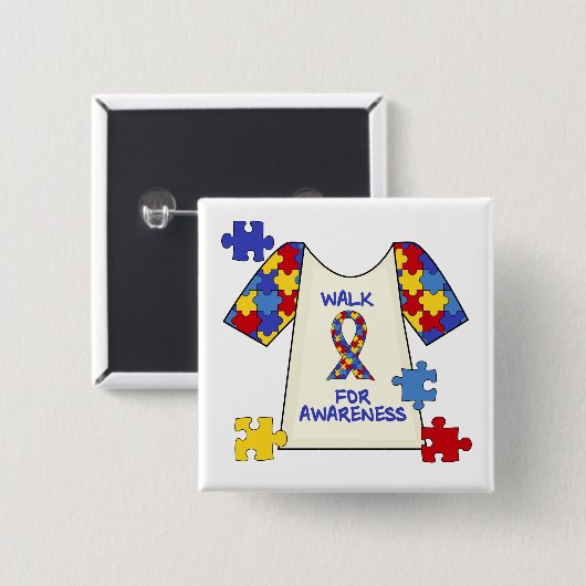 Autismus-Weg für Bewusstsein Button (Vorne & Hinten)
