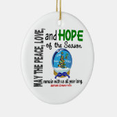 Autismus Weihnachten 3 Schneeglobe Ornamente (Rechts)