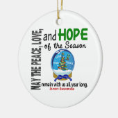 Autismus Weihnachten 3 Schneeglobe Ornamente (Links)