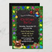 Autismus Weihnachts-Party Einladung (Vorne/Hinten)