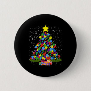 Autismus - Weihnachtsbaum Button