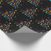 Autismus Weihnachtsbaum Geschenkpapier (Ecke)