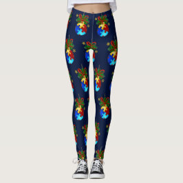 Autismus Weihnachtsbaum Leggings
