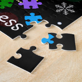 Autismus Weihnachtsbaum Puzzle (Seite)