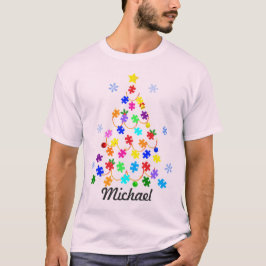 Autismus Weihnachtsbaum T-Shirt
