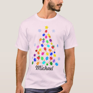 Autismus Weihnachtsbaum T-Shirt