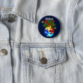 Autismus-Weihnachtskugel Button (Beispiel)