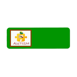 Autismus Weihnachtslabel