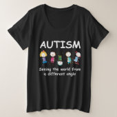 Autismus...Weltbild aus einem anderen Blickwinkel Große Größe T-Shirt