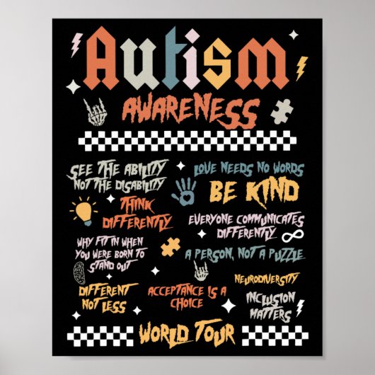 Autismus-Welttournee Poster (Vorne)