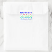 Autismus, wie auch immer man es betrachtet quadratischer aufkleber (Tasche)