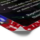 Autismus wie man manche mit Autismus unterstützt Poster (Ecke)