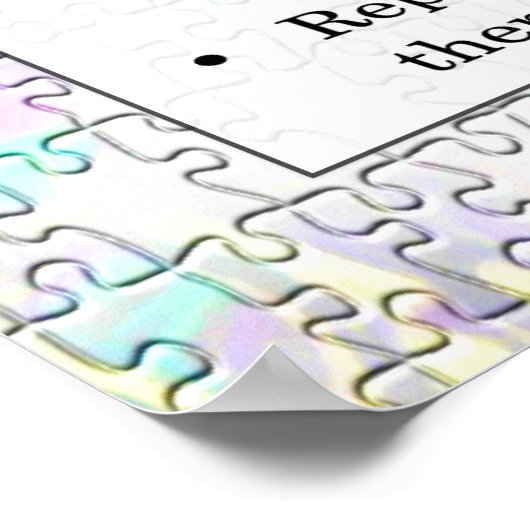 Autismus wie man manche mit Autismus unterstützt Poster (Ecke)