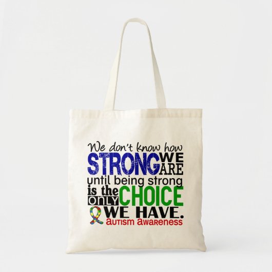 Autismus, wie stark wir sind tragetasche (Vorne)