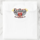 Autismus Wings Runder Aufkleber (Tasche)